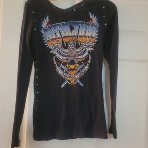 Affliction long sleeve tee